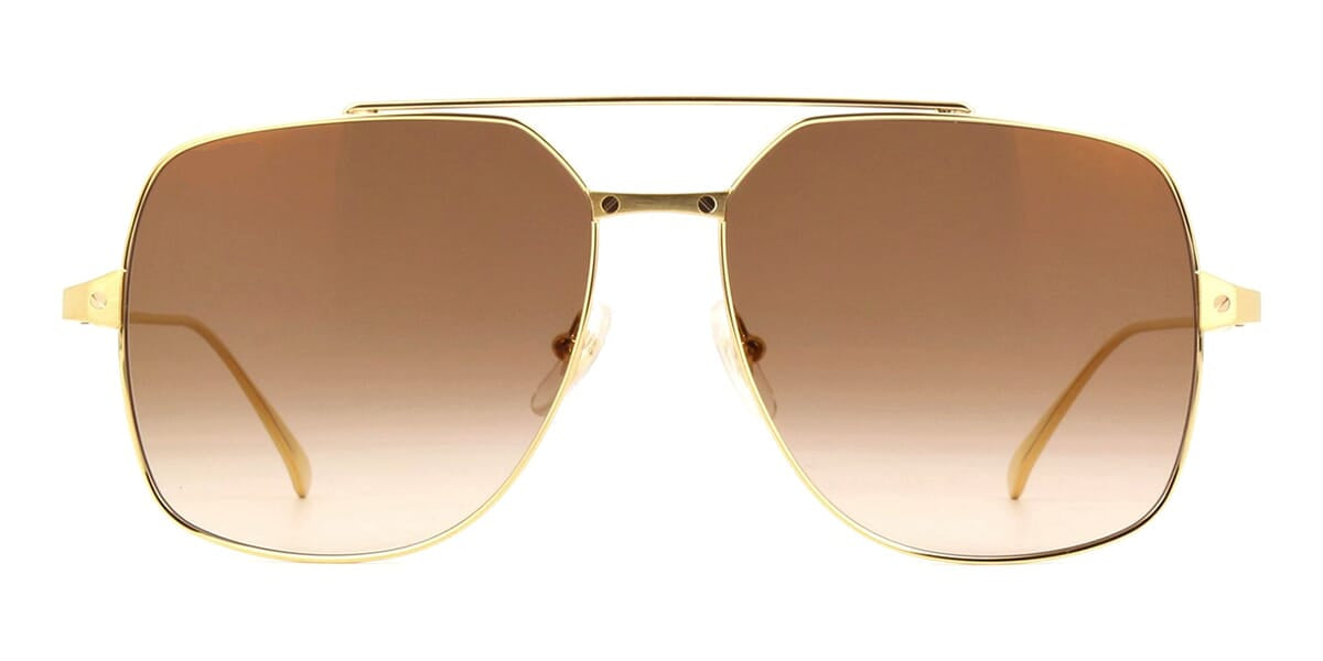 Ct Sunglasses Gold – Brown Gradient Gold Mirror Lenses