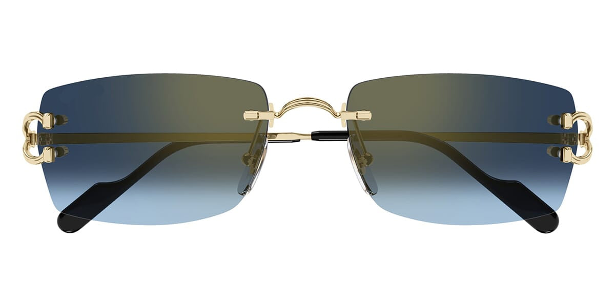 Ct Sunglasses Gold – Blue to Azure Gradient Lenses