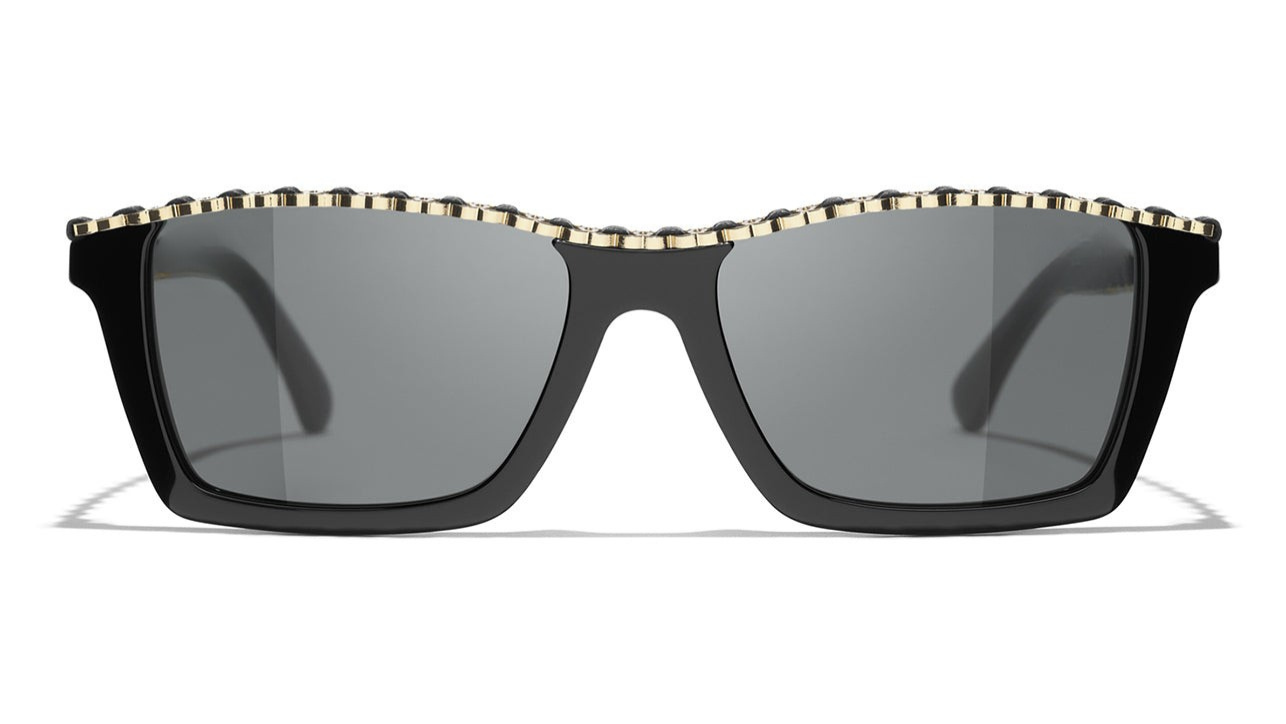 Ch Sunglasses Black - Grey Lenses