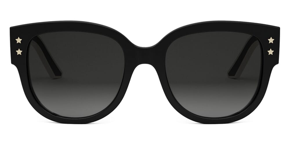 D Shiny Black Ivory - Grey Gradient Lenses